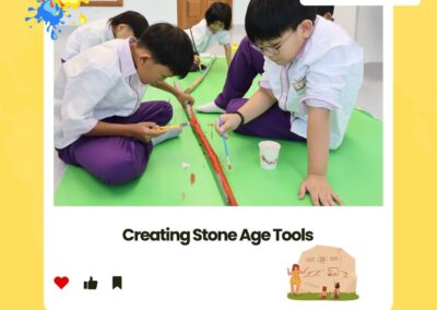 Building like the early humans! 🛖👧👦